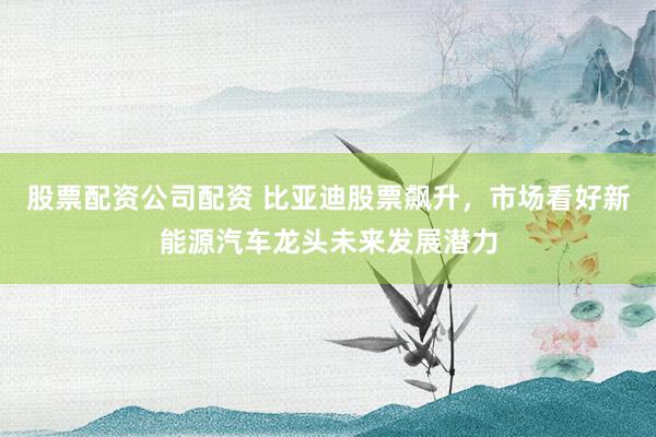 股票配资公司配资 比亚迪股票飙升，市场看好新能源汽车龙头未来发展潜力