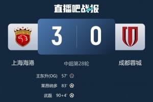 记者：蓉城用自己最痛苦的方式，给本赛季中超一直保留着争冠悬念